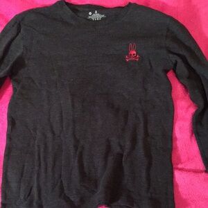 Psycho Bunny Black Long Sleeve with Red Accent